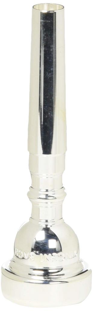 Bach Symphonic Trumpet Mouthpiece, 1 12C, 22, and 24 Strings, Silver-Plated Finish
