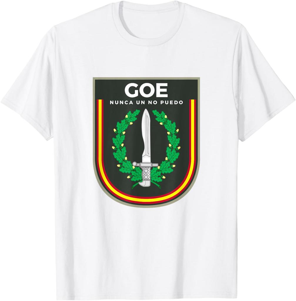 Emblema GOE Fuerzas Especiales Ejército Español TShirt Short Sleeve Casual 100 Cotton Shirt