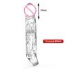 Przezroczysty Penis Extend Sleeve Wielokrotnego użytku prezerwatywy Dildo Enhancer Opóźnienie wytrysku Pierścienie na penisa Dysza Zabawki erotyczne dla mężczyzn