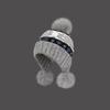 New Fair Island wind hairball knitted hat autumn and winter warm thickened ear protector wool hat retro travel versatile