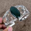 Bloodstone Gemstone Handmade 925 Sterling Silver Cuff Bangle Adjustable KKG-1035