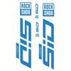 4 Bucăți ROCKSHOX SID SELECT + Autocolante Furcă Față - Autocolante Vinil Transparent Design Albastru și Portocaliu Protecție Durabilă Vopsea,
