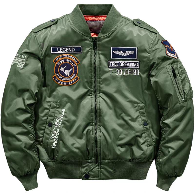 Trendige Herren Retro Bomberjacke mit Stickerei - Lässige, vielseitige Herbst-Winter Oberbekleidung für Paare.