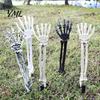 Halloween Skeleton Hands 1 Pair Hand Yard Stake, Fake Bone Ground Outdoor Holiday Decorations Insert Decor for Graveyard Cemetery Lawn Display, Spooky