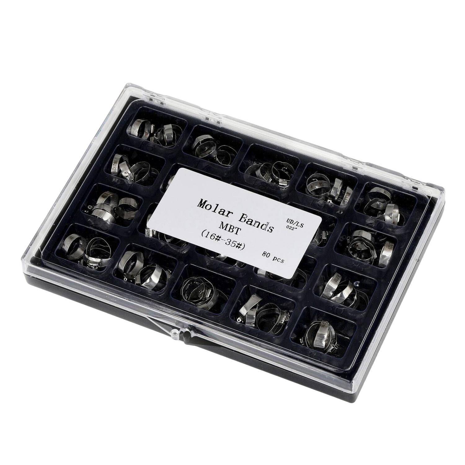 Orthodontic Bands 80PCS/Box Stainless Steel 1st