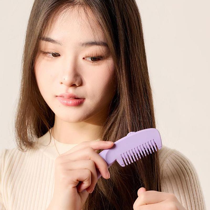 Hair Cutting Comb Hair Brushes With Razor Blades Hair Trimmer Cutting Thinning Tool Professional Styling Barber Cutter Accessory