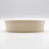 KAYU PACKAGE Oval DAEN Wooden Medium Size 1 Pack of 25 Sold Disposable Container, (120x170x45mm), (Lid Separately),
