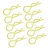 10Pcs RC Car Shell Clip RShape Metal Body Clips Pins for 1 5 1 6 1 8 1 10 RC Car