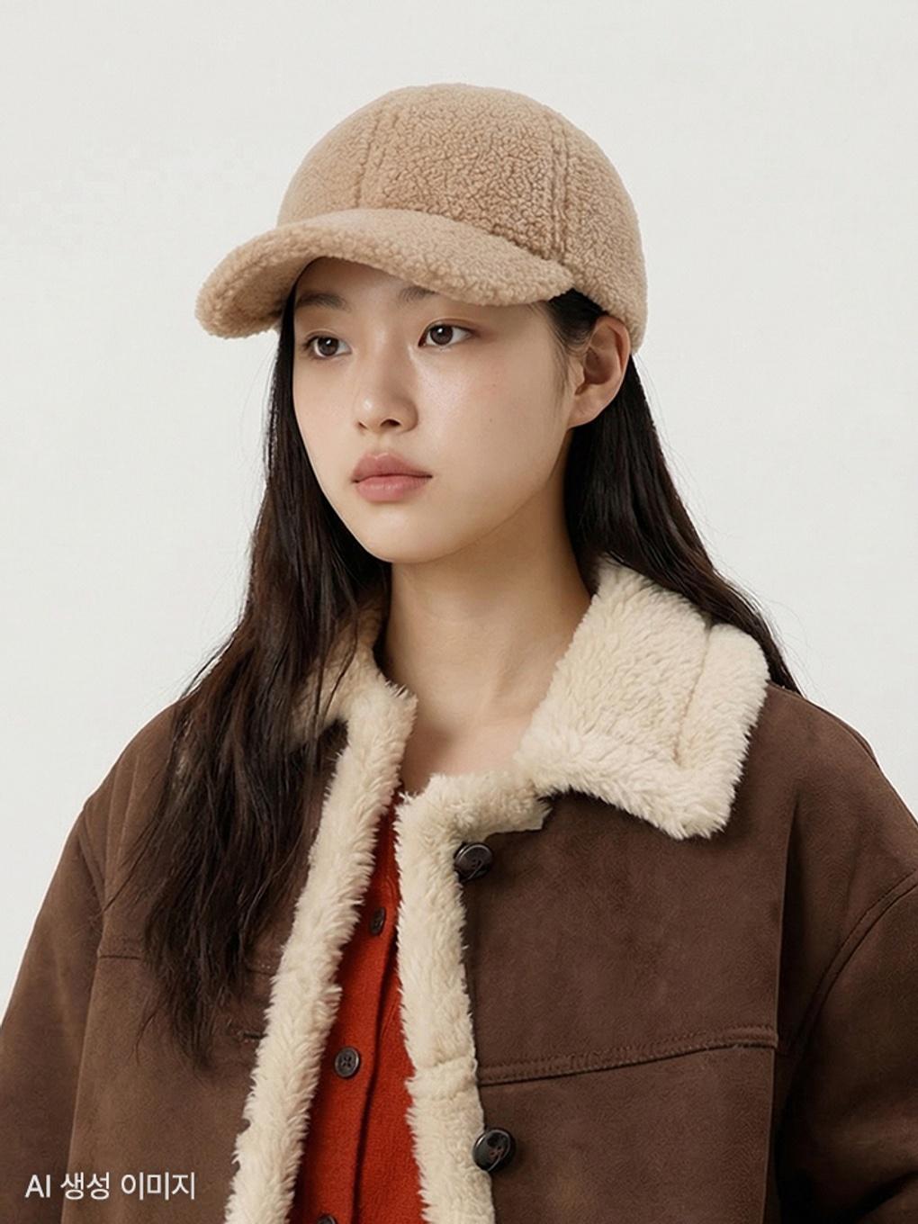 

Shearling Ball Cap HPACCFF101 (85)Brown