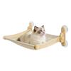 Cat Window Bed Suction Cup Hammock Seat Wooden Kitten Perch for Kittens Indoor Home Living Room Wall Bedroom Floating Perches