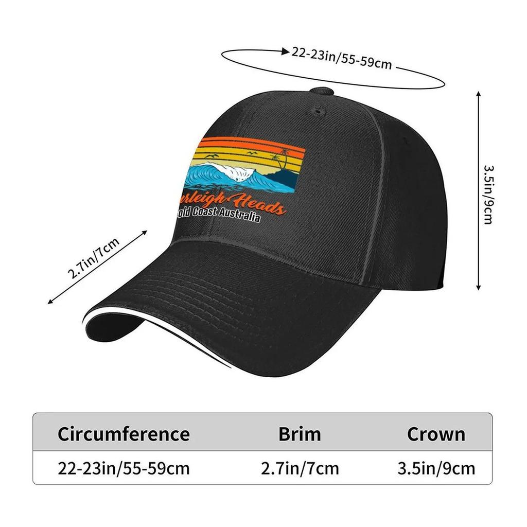 Burleigh Heads Gold Coast Australia Best Beaches on the Planet located in Queensland Baseball Cap Luxury Brand FeUnisex Unisex's