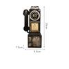 Wall-Mounted Pay Phone In American Country Style, Retro Booth Model, Decorative Element