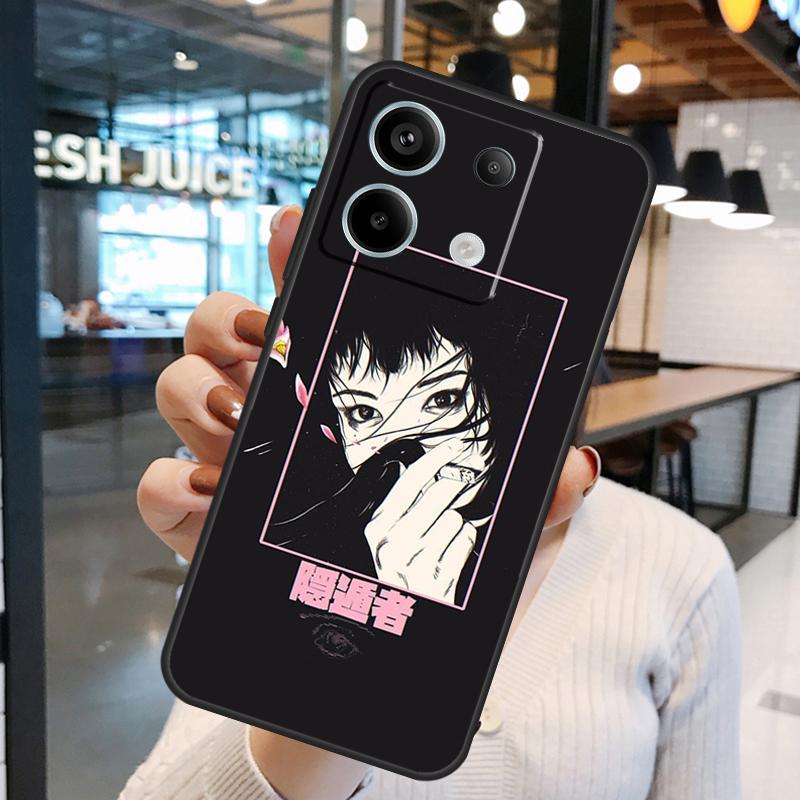

Эстетичный чехол в стиле японского аниме для Xiaomi Redmi Note 14 Pro 10 11 12 13 15 Pro Plus Redmi 15 10C 12C 13C 14C 15C Redmi Note 13 4G