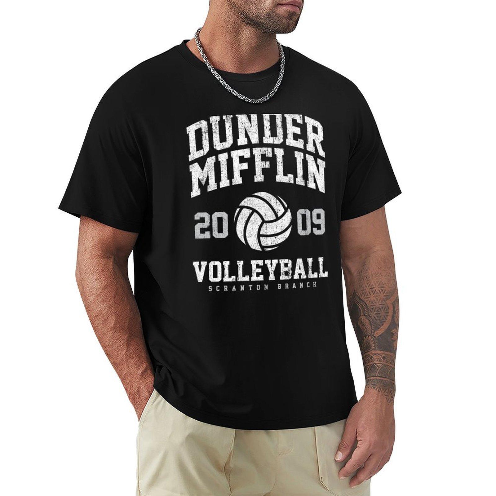 

Dunder Mifflin Volleyball Scranton Branch TShirt shirts graphic tees oversized t shirt men workout shirt 4XL