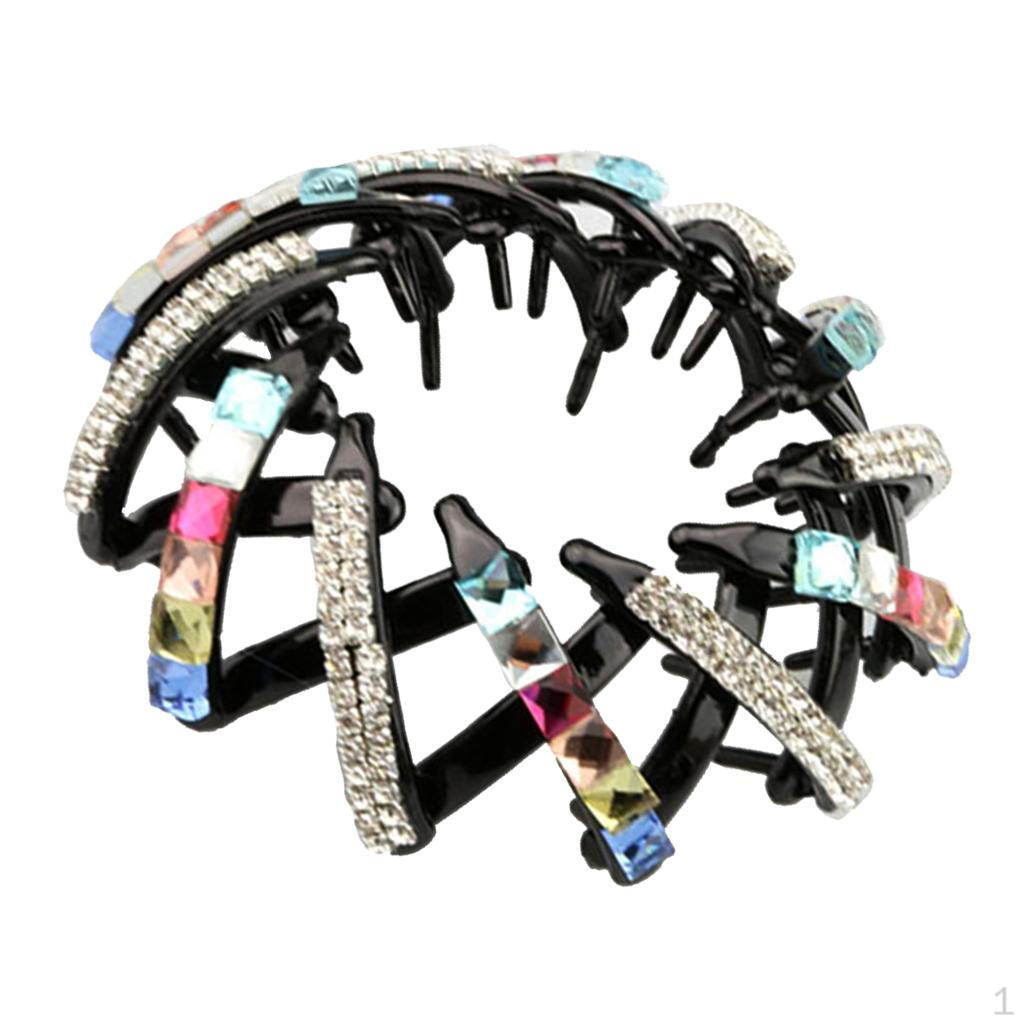 Заколка для волос с когтем и стразами Кристалл Женские аксессуары для волос Color 4
