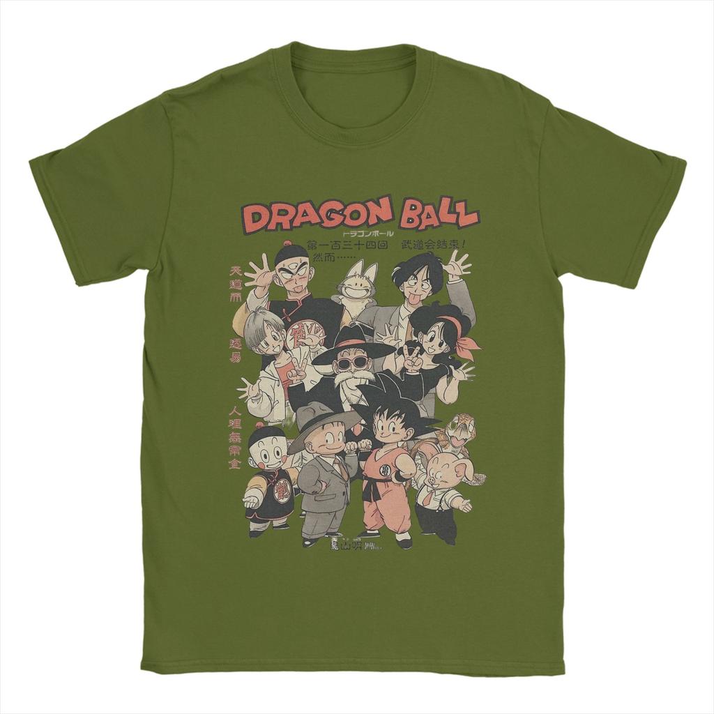 Mens TShirts Dragon Ball Cool Cotton Tees Short Sleeve  T Shirt Round Neck Tops Graphic Printed