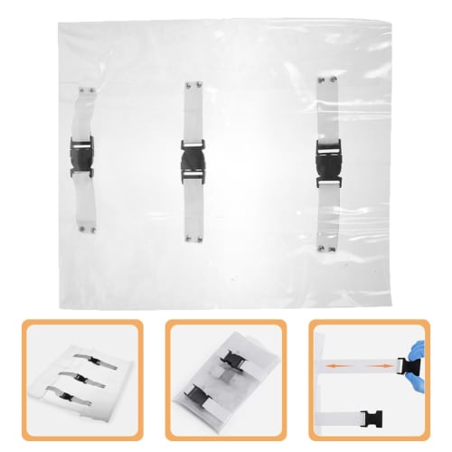 NOLITOY Dental Chair Foot Cover Pads, 4-Piece Plastic Washable Clinic Unit Dental Chair Toe Cover Sleeves