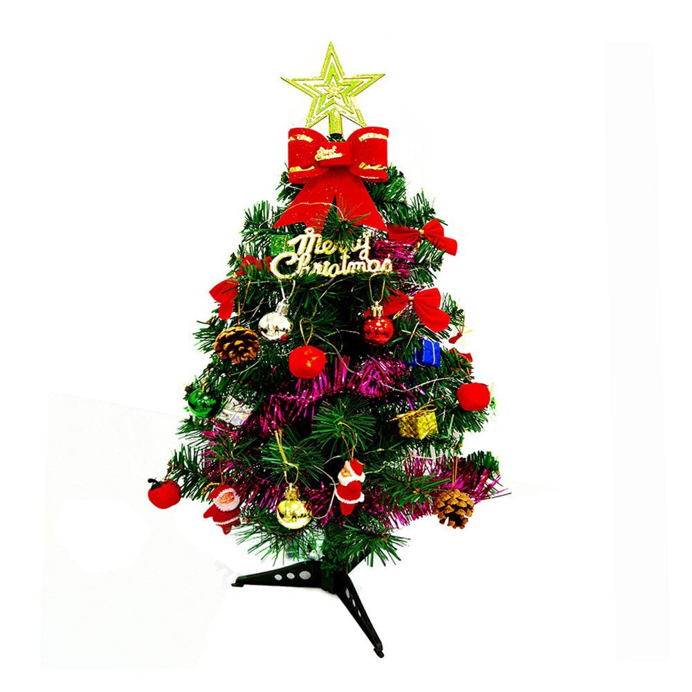 60cm Mini Desktop Christmas Tree with Ornament Set