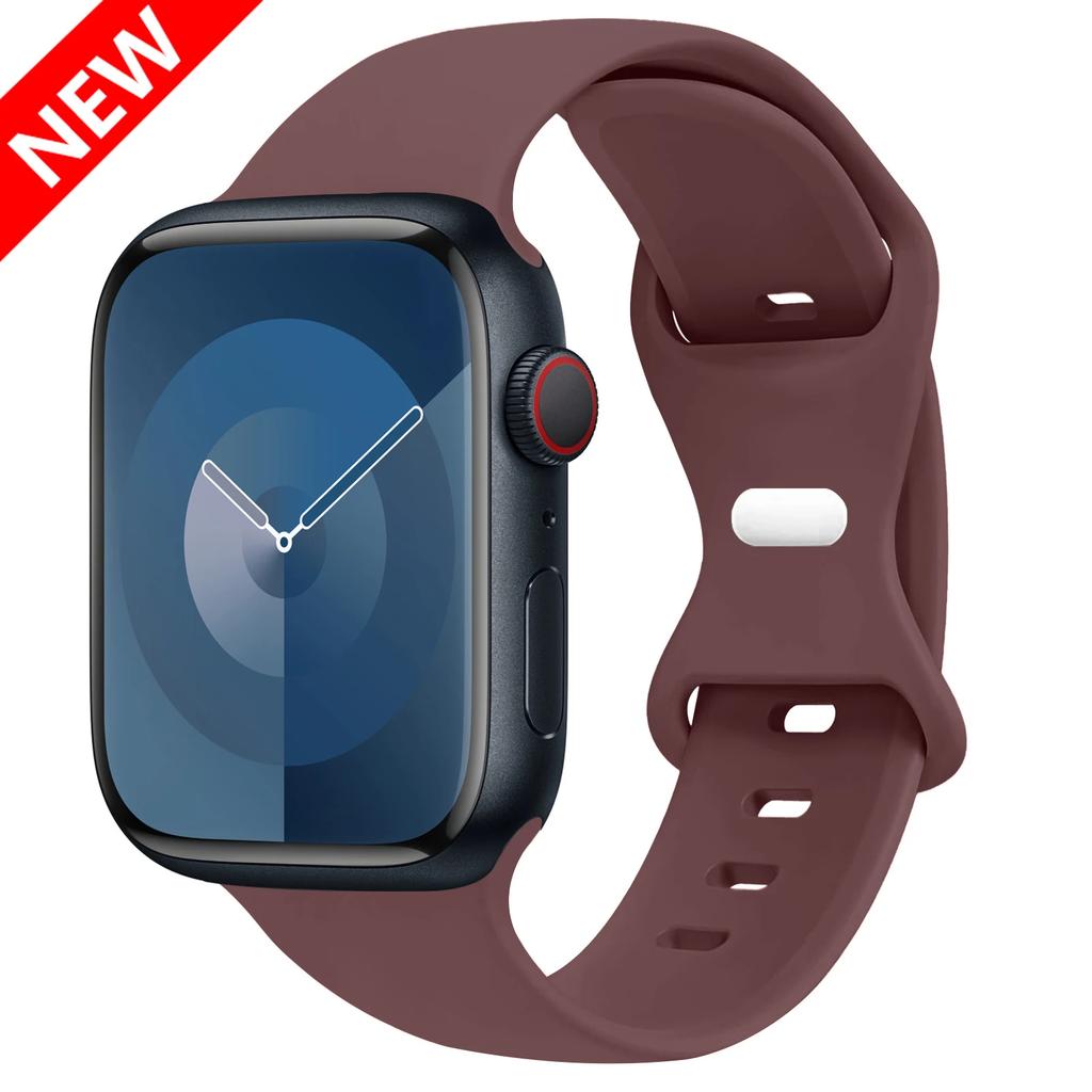 Silicone Strap For Apple Watch Band 44mm 45mm 41mm 40mm 49mm 42mm 38mm 46MM Sport Bracelet iWatch Series Ultra 2 SE 10 9 8 7 6 5