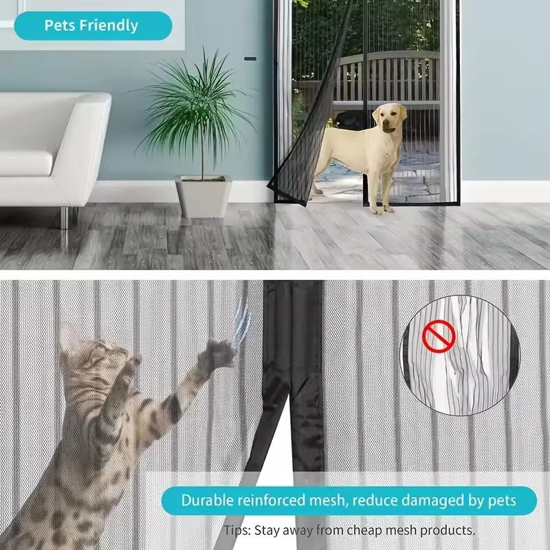 Summer Magnetic Door Net Magnetic Suction Door Curtain Gauze Door Mosquito Proof Household Non Punching Mosquito Proof Invisible Door Curtain