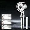 3-Function Turbocharged Shower Head Filter High Pressure Strong Boost Large Flow Bathroom Handheld Shower Head