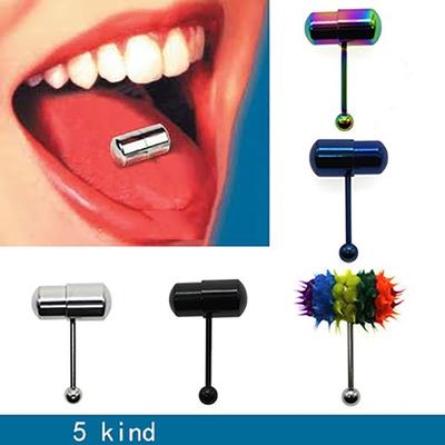 Buy Stainless Steel Vibrating Tongue Ring Stud Body Piercing Barbell Oral Sex  Toys at affordable prices  free shipping, real reviews with photos  Joom