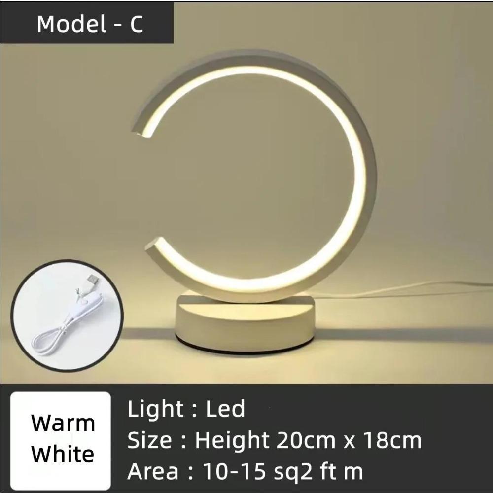 20CM LED jednoduchá kruhová kruhová stolní lampa Ložnice Ložnice Obývací pokoj Restaurace Hotelová dekorativní lampa Stmívatelné kulaté noční světlo