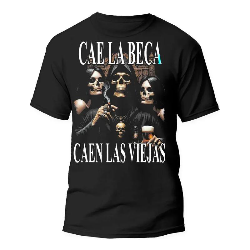 Playera Calacas Chidas. Cae La Beca, Caen Las Viejas S разноцветный