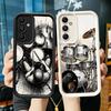 Phone Case for Samsung Galaxy A17 A16 A15 A14 A13 Drum Set Rock Music A56 A36 A26 A55 A35 A25 A54 A34 A24 A53 A33 A23 A07 A06