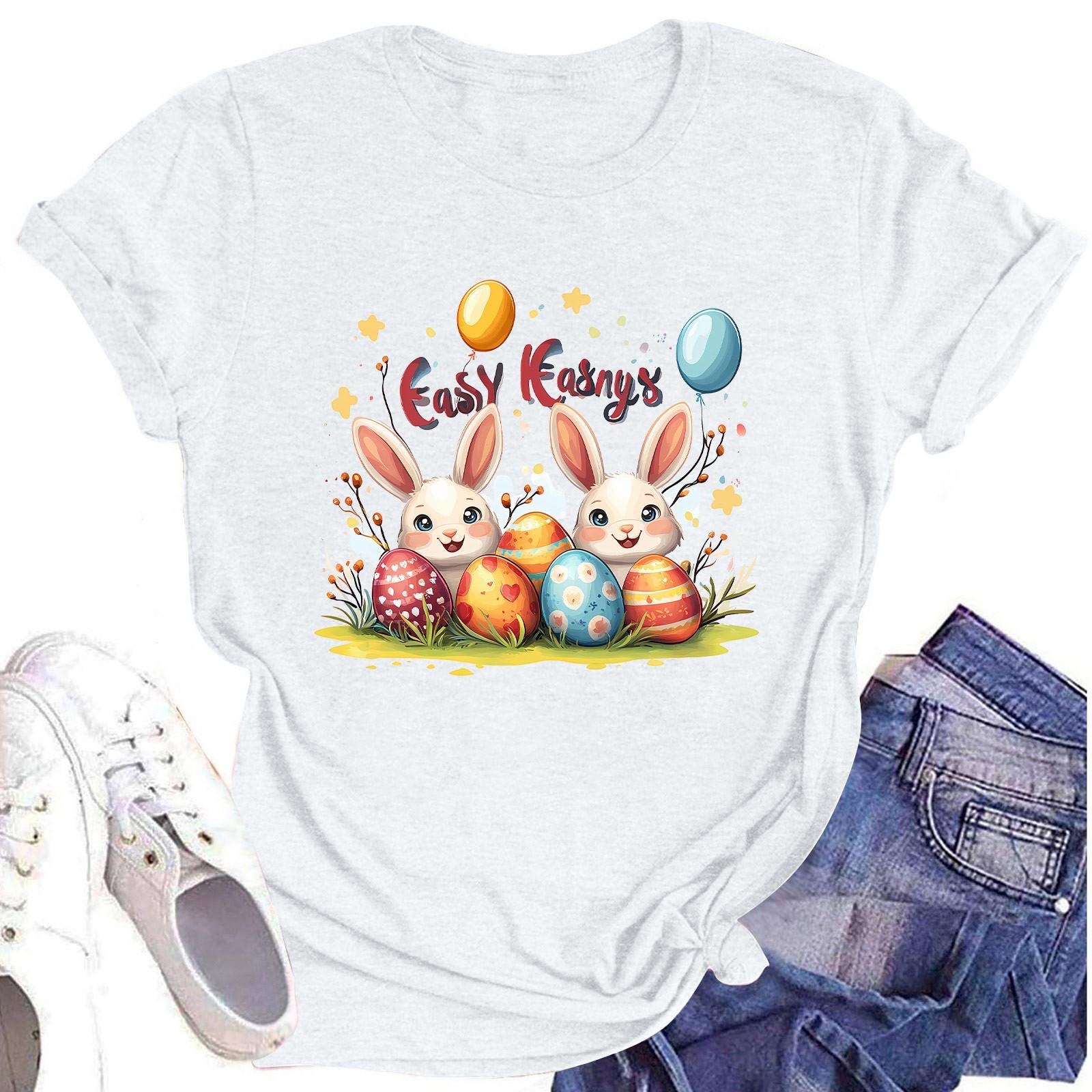 

Женский топ с круглым вырезом, повседневный принт, футболка с короткими рукавами XXL белый