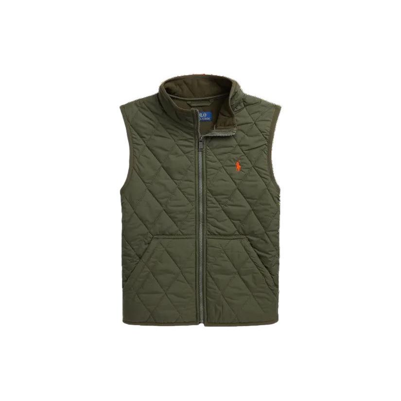 

Polo Ralph Lauren Kids Однотонный жилет на молнии с двойным карманом Детский жилет Зеленый CWPOOTWYN220-037 XL