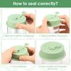 6 Pcs Silicone Mason Jar Lid Leak-proof Silicone Replacement Lid with Straw Hole and Stopper Plug Dual Sided Design Drinking Lid