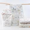 Newborn Cotton Swaddle Blanket - Soft, Padded, and Skin-Friendly for Spring/Autumn