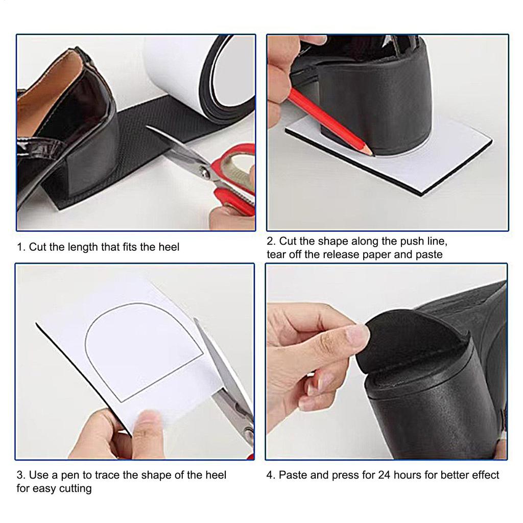 Non-Slip Shoes Stickers No-adhesive High Heel Sticker Anti-Slip Heel Sole Protectors Long Lasting Shoes Care Pads Cushion