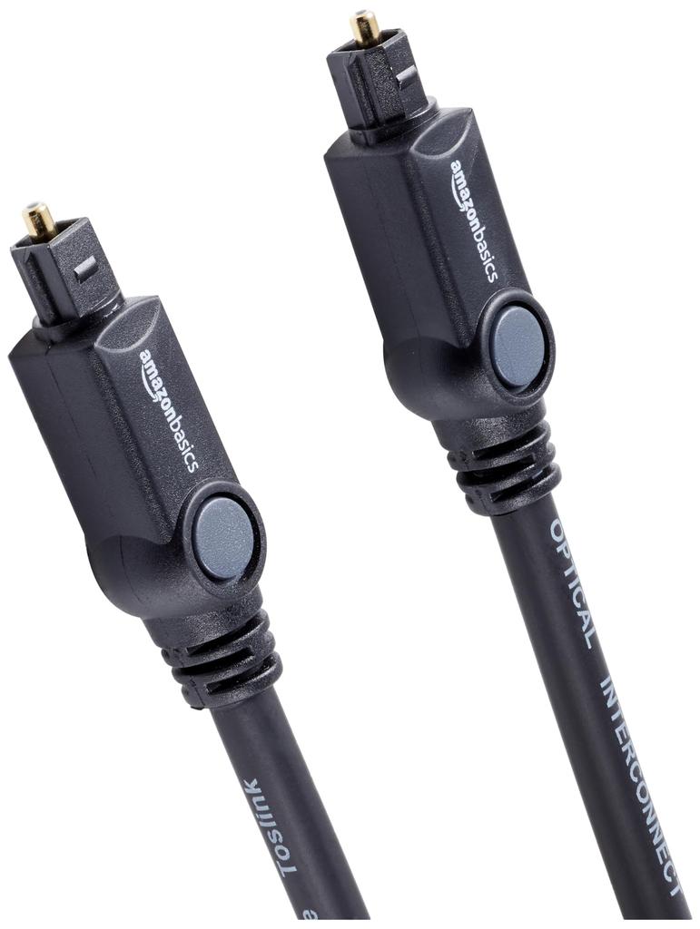 AmazonBasics оптический цифровой кабель для ТВ TOSLINK цифровой аудио черный 1.0м