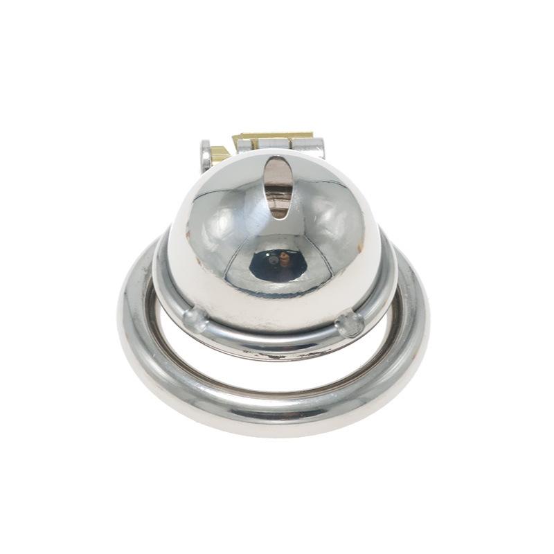 Stainless Steel Chastity Lock Chastity Cleaner CB Device Fake Mother Men's Penis Cage Out Wear Sex Tool SM