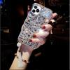 3D Luxury Fashion Bling Rhinestone Gem Diamond Soft Phone Case for iPhone16 15 14 13 XS XR 11 Pro Max 12 MiNi Glitter Cover Fringe Hanging Ornaments