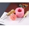 New 1 Pcs Solid Wood Round Hole Cone With Hook Drill Needle With Hole Shoe Cone DIY Handmade Leather Shoe Cone Tool