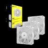 Pack de 3 ventiladores PWM de 120 mm - CORSAIR - RS120 - Blanco