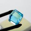 Lab-Created Blue Topaz Loose Gemstone Flawless Cube Cut 50.85 ct for Jewelry Making and Crafts