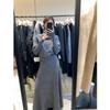 Elegant Autumn/Winter Knit Top & Long Skirt Set - Women's Fashion Two-Piece