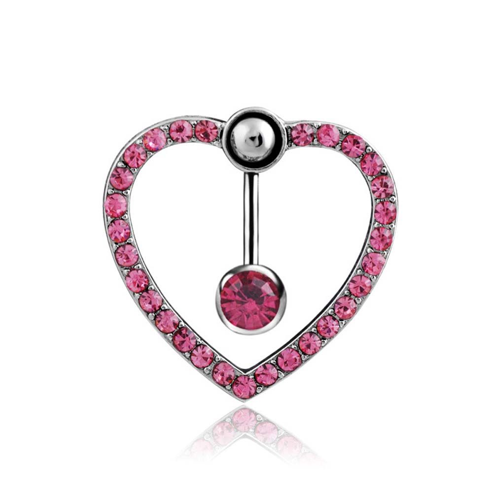 Steel Gifts Party Bar Hollow Body Jewelry Belly Piercing Love Navel Ring Belly Button Ring