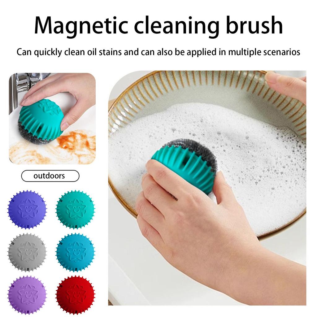 Multifunctional Magnetic Cleaning Ball, Kitchen Magnetic Cleaning Tool