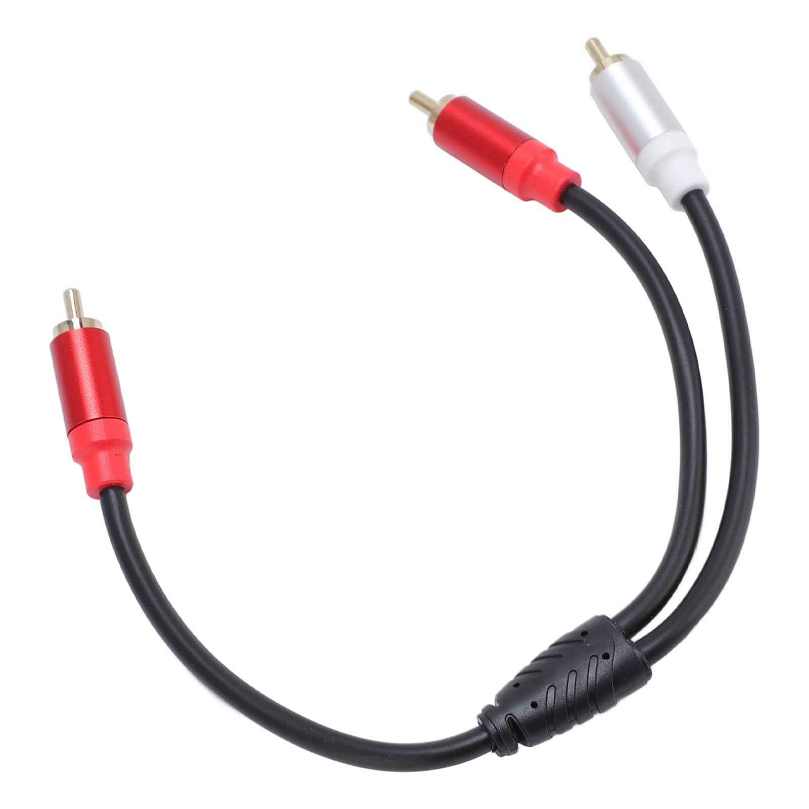 

Кабель для звука «папа-папа» 11,8 дюйма, 1 штекер-2 штекера, разветвитель для сабвуфера, стерео Y-кабель для DVD, TV, HDTV