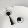 Asymmetrical AB Version Of The Circle Of European And American Fashion Exaggerated Long Earrings Korean Personality Earrings