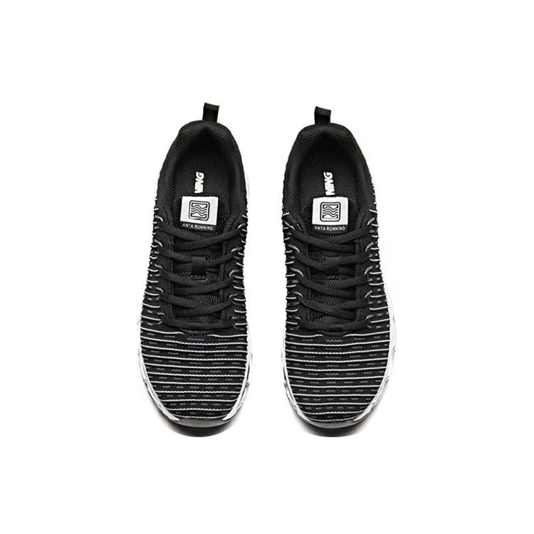 Anta Full Length Air Cushion Abrasion Resistant Slip Resistant Cushioning Low top Running Shoes Women's Black Gray 92835511-4