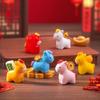 2026 Chinese New Year Mini Horse Figurine Cute Lucky Zodiac Decor DIY Office Desktop Car Interior Accessories