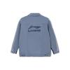 Li Ning Wade Series Color Block Single-Breasted Sports Casual Denim Jacket Men Jackets Light-Denim-Blue AJDR443-1