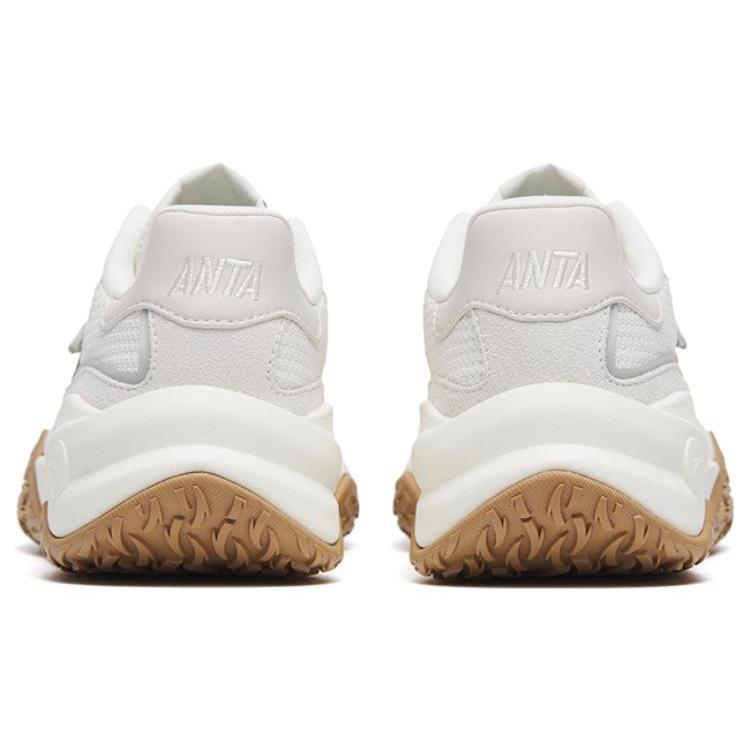 New Anta Set Sail Cushioning Anti Slip And Wear Resistant Low Top Sports Casual Shoes Women's White Blue 922318859-1