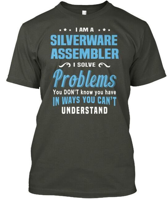 

Silverware Assembler I Am A Solve Problems T-Shirt Made in the USA Size S to 5XL XL